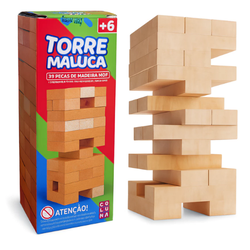 Jogo Torre Maluca 39 Peças Diversão E Desafio Em Família!