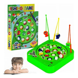 Brinquedo Pega Peixe Pesca Jogo Pescaria Grande A Pilha