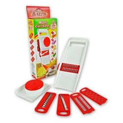 Multi Cortador 5 Em 1 Fatiador Mandolin Ralador Legumes