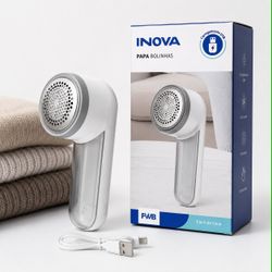 Papa Bolinhas Elétrico Recarregável USB Inova FWB Removedor de Fiapos para Roupas Portátil