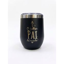 Copo Térmico Cuia -"Melhor Pai do Mundo" 350ml com Tampa