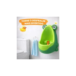 Mictório Infantil Pinico Sapinho Portatil Desfraude Ajustavel VERDE