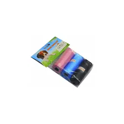 3 Rollos Bolsas Repuesto Recolección Popo Mascotas Perro