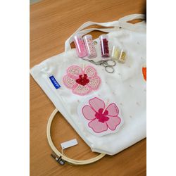 Caixa Bordado com Pedrarias | Tote Bag