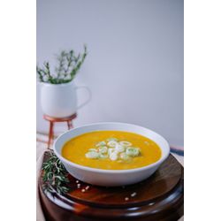 Sopa Abóbora com Alho Poró