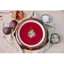 Sopa Beterraba com Queijo Feta