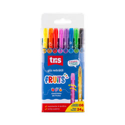 GIZ RETRATIL FRUITS TRIS COM 8 CORES 