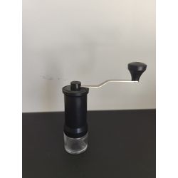 Moedor de Café Manual Compacto com Base de Vidro