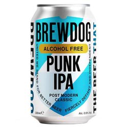 Cerveja Brewdog Punk IPA Sem Álcool Lata 330ml