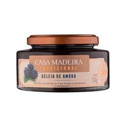 Geleia Casa Madeira Tradicional Amora c/ Pedaços 240g