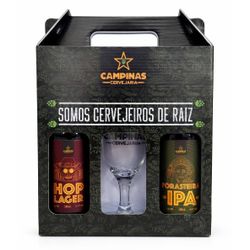 Kit (Montado) Campinas Hop Lager + Forasteira IPA + Taça Roma