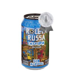 LATA Cerveja Roleta Russa Sem Álcool Lata 350ml