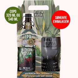 Embalagem para Kit Roleta Russa IPA 500ml + 1 Copo Bracelete (só embalagem)