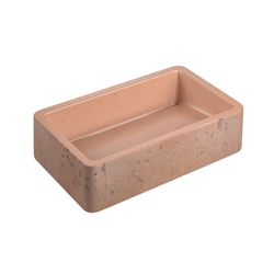 CUBA DE APOIO RETANGULAR ETRUSCO CIMENTICIA 50CM - TERRACOTA