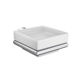 Saboneteira Em Louça Slim Cromado