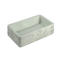 CUBA DE APOIO RETANGULAR ETRUSCO CIMENTICIA 50CM - SALVIA