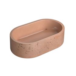 CUBA DE APOIO OBLONGA ETRUSCO CIMENTICIA 50CM - TERRACOTA