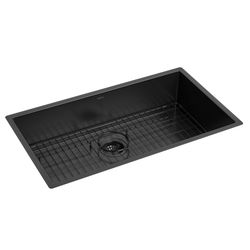 CUBA DE COZINHA RETANGULAR 75X40CM SUPREMA - BLACK MATTE