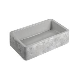 CUBA DE APOIO RETANGULAR ETRUSCO CIMENTICIA 50CM - CHUMBO