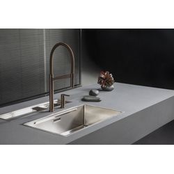 Misturador Monocomando de Mesa para Cozinha Deca Colore Corten e Marrom