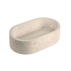 CUBA DE APOIO OBLONGA ETRUSCO CIMENTICIA 50CM - CANELA