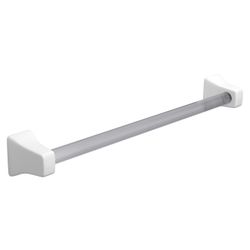 Porta Toalha Com Bastão Plástico De Louça Branco