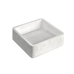 CUBA DE APOIO QUADRADA ETRUSCO CIMENTICIA 40CM - BARBANTE