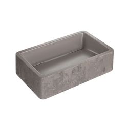 CUBA DE APOIO RETANGULAR ETRUSCO CIMENTICIA 50CM - MOCHA