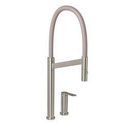 Misturador Monocomando de Mesa para Cozinha Deca Colore Inox e Fendi