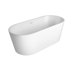 BANHEIRA DE PISO OVAL 170CM BRANCO FOSCO 