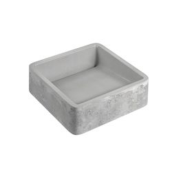 CUBA DE APOIO QUADRADA ETRUSCO CIMENTICIA 40CM - CHUMBO