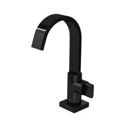 Torneira De Mesa Bica Alta Para Lavatório Polo Black Noir