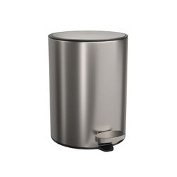 LIXEIRA REDONDA COM PEDAL 5L - INOX