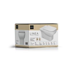 KIT BACIA CONVENCIONAL LINEA TOTAL CLEAN - BRANCO