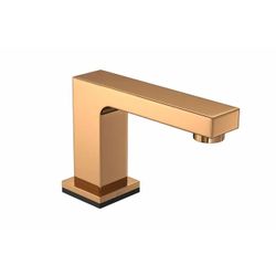 Torneira De Mesa Touchless Bica Baixa Para Lavatório Unic Red Gold 
