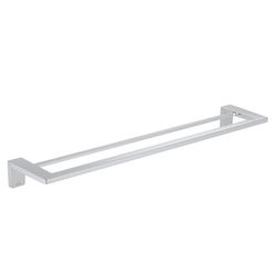 Porta Toalha Banho Duplo 60Cm Acessórios Modulares - Cromado
