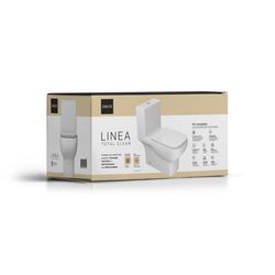 KIT BACIA COM CAIXA LINEA TOTAL CLEAN - BRANCO