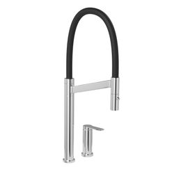 Misturador Monocomando de Mesa para Cozinha Deca Colore Cromado e Preto