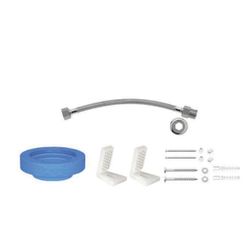 Kit de Instalação para Bacia com Caixa com Fixação Lateral Cromado