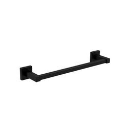 Porta Toalha Barra 30Cm Quadratta Black Matte