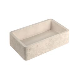 CUBA DE APOIO RETANGULAR ETRUSCO CIMENTICIA 50CM - CANELA