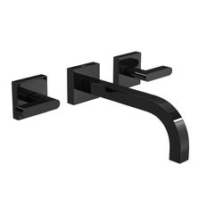 Misturador de Parede para Lavatório Soul Black Noir