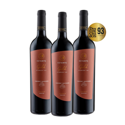 Kit Estampa Gold Cabernet Sauvignon 3 garrafas