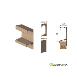 PERFIL G 15 ALTERNATIVA PESADO 3,5 BRONZE 