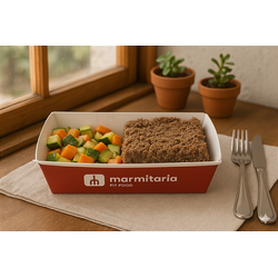 Kibe recheado com Queijo e Legumes