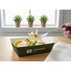 Ravioli recheado com Banana da Terra ao molho Branco