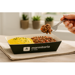 Patinho Moído com Purê de Mandioquinha