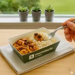 Strogonoff de Pupunha com Shimeji e Arroz Branco