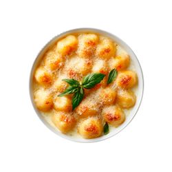 Nhoque recheado com queijo