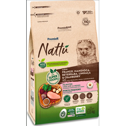 PR NATTU CÃES FIL RÇ PEQ MANDIOCA 1KG